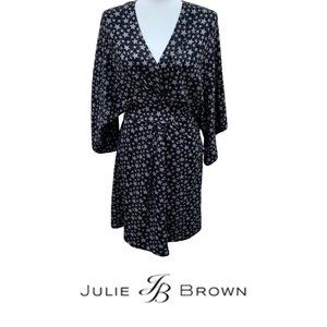 Julie Brown Star Faux Wrap Knotted Dress
